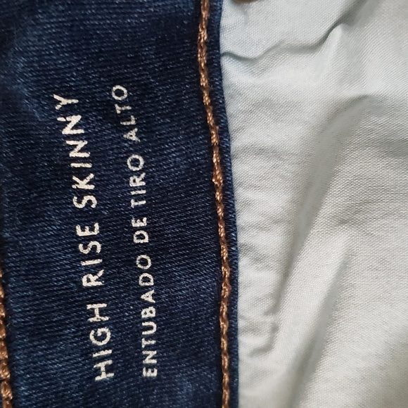 Universal Thread high rise skinny dark wash denim blue jeans Size 6/28R - Picture 8 of 9